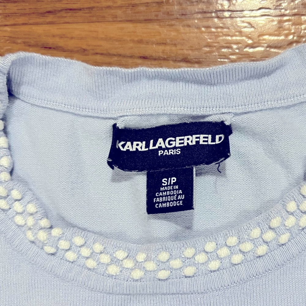Karl Lagerfeld knit shirt, sz S